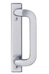 Anvers Satin Nickel Sliding Glass Door Hardware
