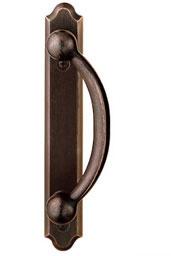 Encino Distressed Bronze Sliding Glass Door Hardware