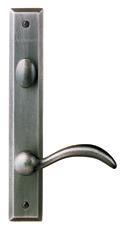 Yuma Hinged Patio Door Hardware - Distressed Nickel
