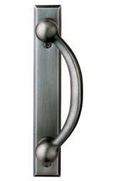 Yuma Distressed Nickel Sliding Glass Door Hardware