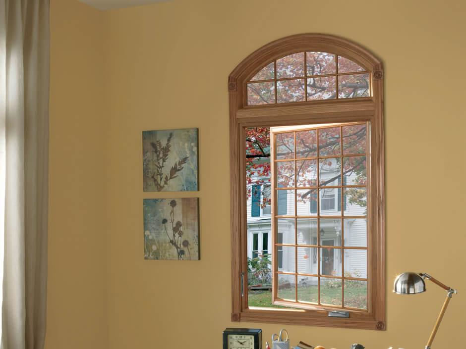 Very large casement with equal leg arch