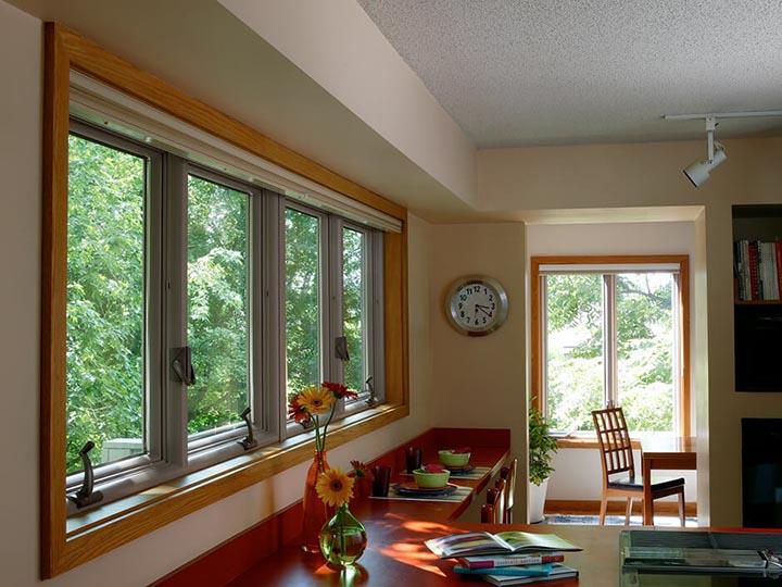 Standtone casement windows
