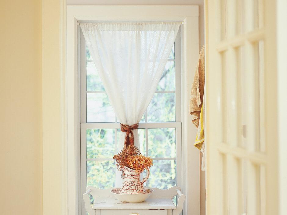White double hung with colonial grilles
