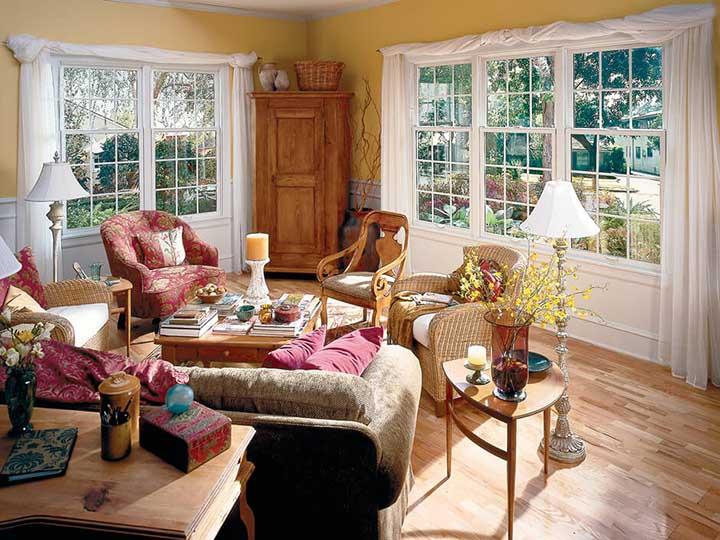 Cottage style double hung windows