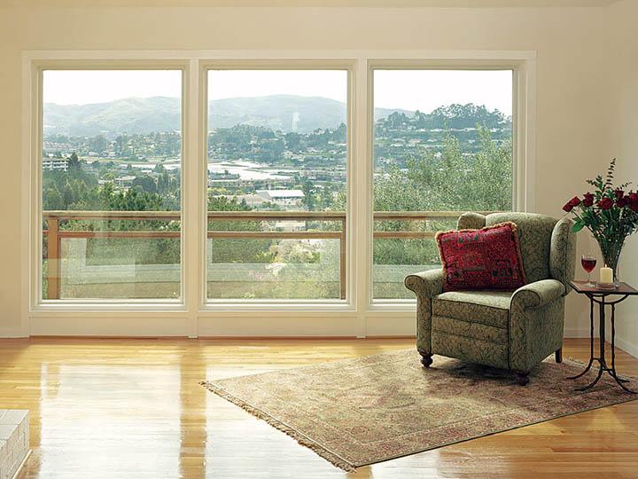 3 large canvas colored picture windows