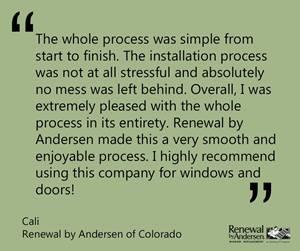 Review of Renewal by Andersen - Cali