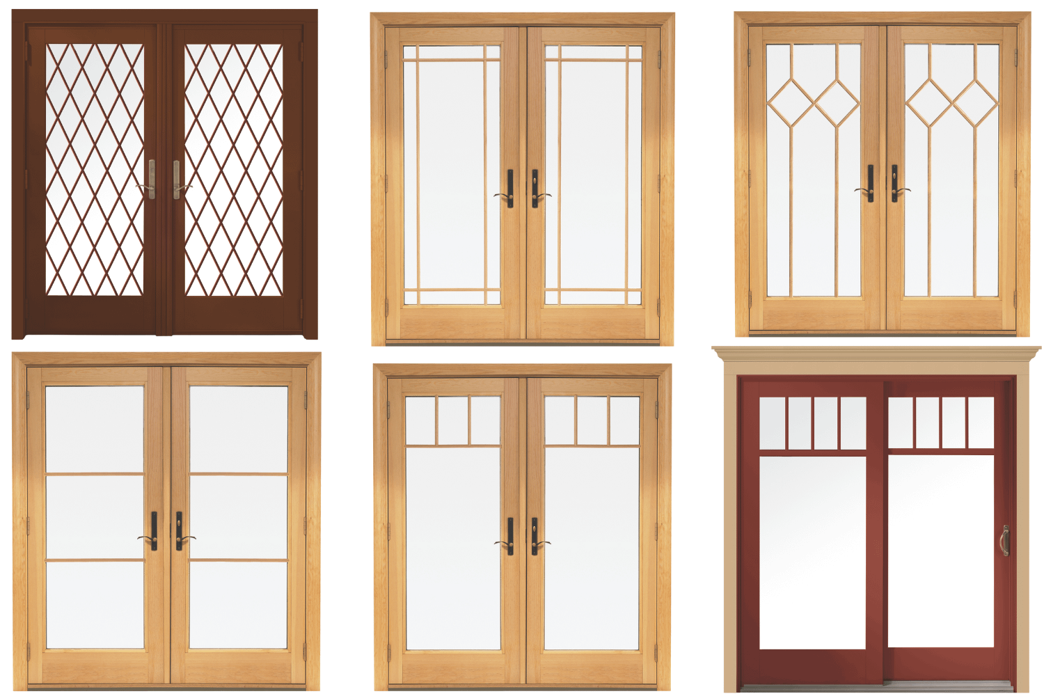Andersen patio doors have dozens of grille pattern options, including custom.