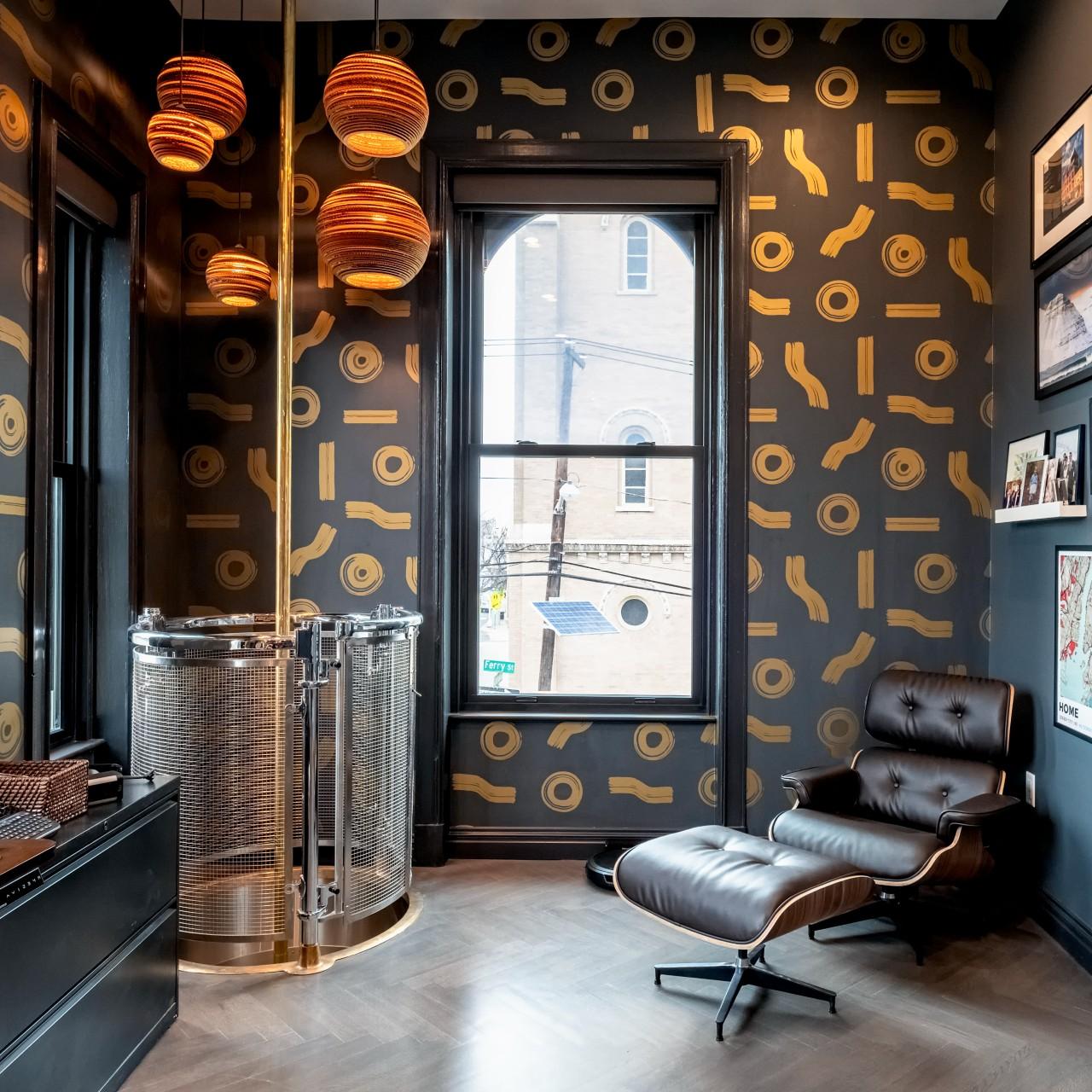 That's right...there is an actual fire pole in Anthony's house!